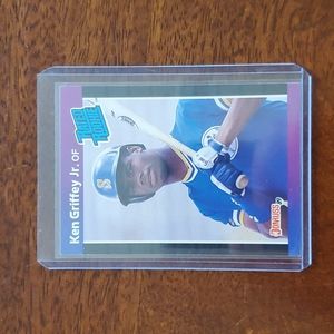 1989 Donruss Ken Griffey Jr. Rated Rookie Rookie Card # 33